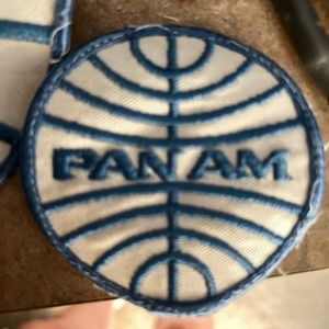Vintage 3” Pan Am sew on embroidered patch